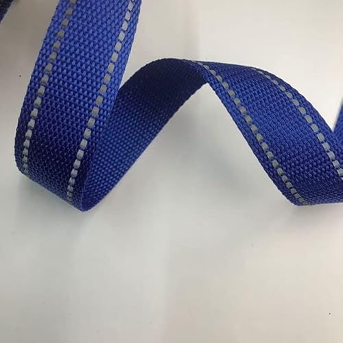 VIXDA 5 Meter 15 mm reflektierende Linie Polyester-Gurtband 1 mm Dickes Heimwerker-Hundehalsband Rucksackriemen Gürtel Nähzubehör 10 Farben von VIXDA