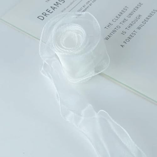 VIXDA 5 m * 6 cm Wellen-Seiden-Organza-Band Bogenmaterial Spitzenbänder für Haarschmuck Geschenkverpackung DIY Nähen Stoff Kleidung Dekorationen von VIXDA