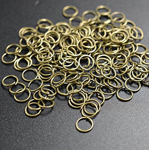 VIXDA 50 Stück 6 mm x 0,7 mm Multi Color Mix Size Open Jump Ringe Silberfarbe Gold Farbe Link Loop Schmuckzubehör Anschluss von VIXDA