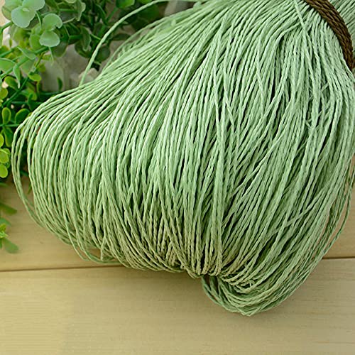 VIXDA 500g/lot Raffia Stroh Garn Sommer Hut Garn Häkelgarn für handgemachte Hüte Körbe Handwerk von VIXDA