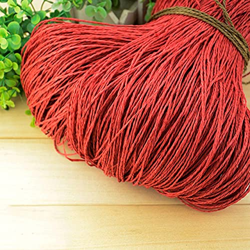 VIXDA 500g/lot Raffia Stroh Garn Sommer Hut Garn Häkelgarn für handgemachte Hüte Körbe Handwerk von VIXDA