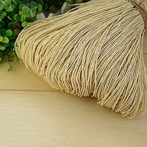 VIXDA 500g/lot Raffia Stroh Garn Sommer Hut Garn Häkelgarn für handgemachte Hüte Körbe Handwerk von VIXDA