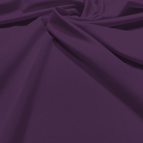 VIZALO Feuchtigkeitstransportierender Single-Jersey-Strickstoff, Polyester und Spandex, 152,4 cm breit, Meterware geschnitten für Kleidung, Handwerk, Heimdekoration, Polster, Hemden, Haustierkleidung von VIZALO