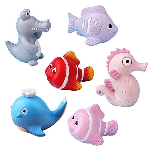 Ozean Kuchendekoration, VMOTA 5 Pcs Meerestierpartys, Hippocampus, Walfisch, Clownfisch, Hippocampus, Clownfisch, für Babyparty, Taufe, Geburtstagsparty, Strandparty von VMOTA