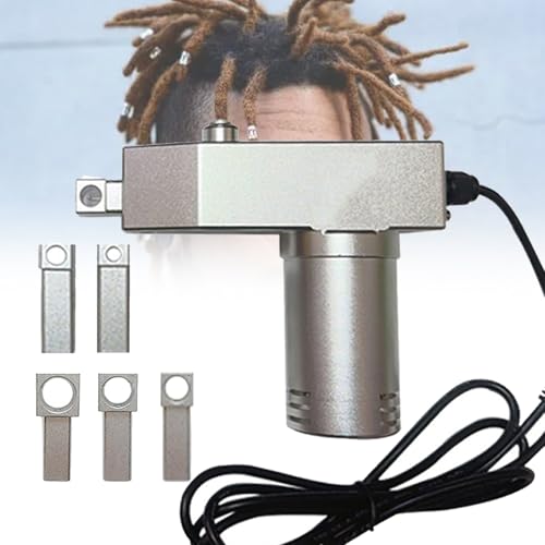 VNATWGOO Elektrisches DIY-Werkzeug Zum Flechten Von Dreadlocks, Tragbare Automatische Haarflechtmaschine, HandgefüHrtes Dreadlock-Flechtset, Mit 6 Verschiedenen KopfgrößEn,220V von VNATWGOO