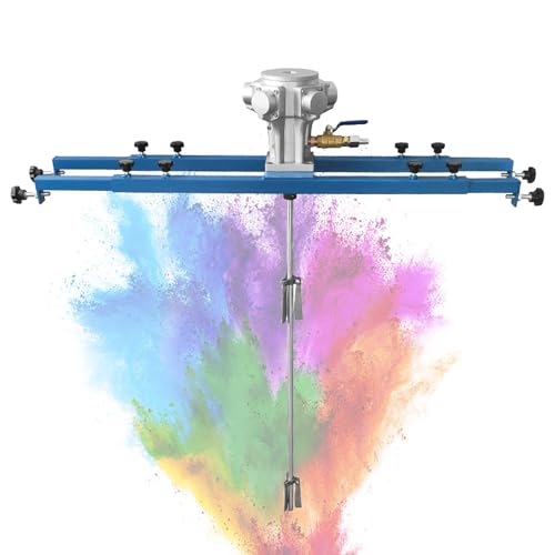 VNATWGOO Pneumatischer IBC-Tonnenfass-RüHrer, Mit Einziehbarer Halterung, Automatischer Edelstahlmischer, Professionelles Mischwerkzeug FüR Farbe, GewüRze, Farbstoffe,C-250mmblade von VNATWGOO