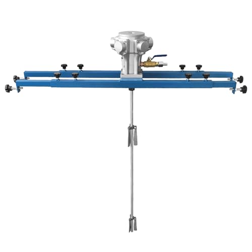 VNATWGOO Pneumatischer IBC-Tonnenfass-RüHrer, Tankmischmaschine Mit Einstellbarer Geschwindigkeit, Kommerzielle FarbrüHrmaschine, Mischwerkzeug FüR Farbe, GewüRze, Farbstoffe,C-400mmblade von VNATWGOO