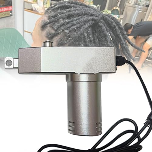 VNATWGOO Tragbarer Elektrischer Dreadlock-Maker, Handgehaltene Dreadlock-Flechtmaschine, DIY-Haarflechtwerkzeug Werkzeug FüR Langes Menschliches Und Synthetisches Haar,110V von VNATWGOO