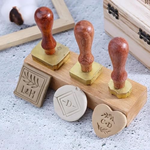 Benutzerdefinierte Keramik-Stempel, Ton-Signatur, Messing-Stempel Für Töpfer, Geschenke Für Töpfer, Messing-Form Für Ton, Stempel Für Töpfer von VNIQLOO