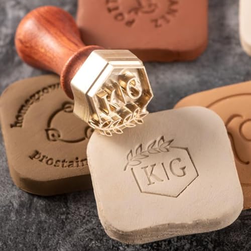 Personalisierter Töpferstempel - Polymer Clay Stempel - Individueller Keramikstempel - Tonstempel, Initialenstempel Aus Keramik - Töpferstempel von VNIQLOO