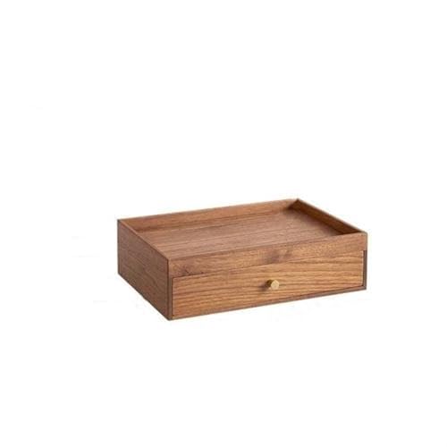 VNNHGB Ringbox aus schwarzem Walnussholz, Massivholz, Aufbewahrungsbox für den Schreibtisch, Schmuckschatulle (eine Farbe, 8 cm) (eine Farbe, 10 cm) von VNNHGB