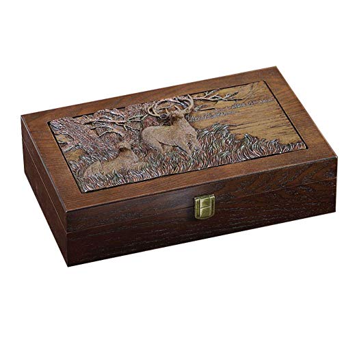 VNNHGB Schmuck Aufbewahrungsbox Geschenk für Frauen Schmuckschatulle Holz Vitrine Kreative Einfache Tragbare Vielseitige Aufbewahrungsbox für Ring Halskette Wa von VNNHGB