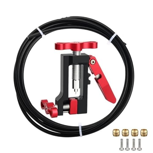 VNSMM Fahrrad Reparaturset Fahrrad Werkzeugset Fahrrad Bremse Hydraulische Schlauch Öl Nadel Fahrer Einsatz Installieren Werkzeug Bike Kabel Zange Olive Stecker Werkzeuge(Set 1 Red BH90) von VNSMM