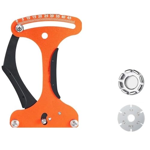 VNSMM Fahrrad Reparaturset Fahrrad Werkzeugset Fahrradwerkzeug Speichenspannungsmesser Präzisions-Fahrradspeichenanzeige MTB Rennrad Rad Speichenprüfer Reparaturwerkzeuge(Orange with Wrench) von VNSMM