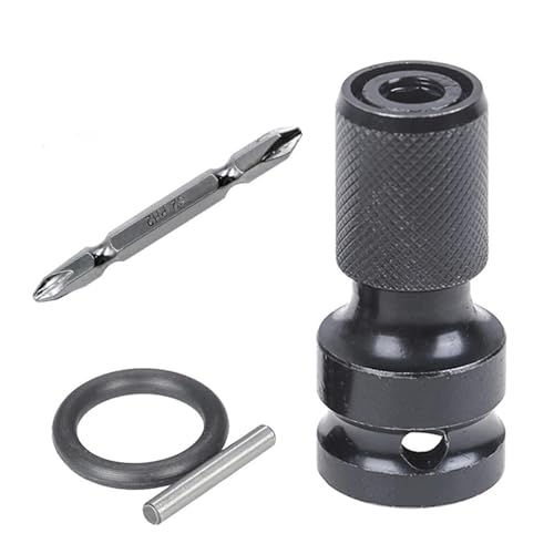 VNSMM werkzeugkoffer 1/2 Zoll Vierkant auf 1/4 Zoll Sechskant-Ratschen-Steckschlüssel-Steckschlüssel-Satz Adapter Spanner Antriebskonverter Schnellspanner Werkzeuge steckschlüsselsatz(Bit Telescopic) von VNSMM