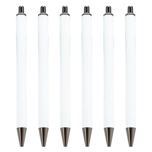 6 Stück einziehbarer Kugelschreiber, Signierstift, Kugelschreiber, Business-Stift, Gastschild, Stift für Büro, 1,0 mm Spitze von VOCUE