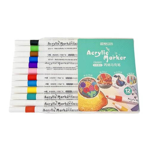 Acryl-Marker, Faserspitze, Acrylmalstift für Kinder, Studenten, Zeichnen, Kartenherstellung, Scrapbooking von VOCUE