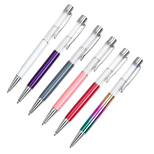 Metall-Kugelschreiber, einziehbarer Kugelschreiber für Studenten, Lehrer, Büro, Signierstift, 1,0 mm Stiftspitze, 6 Stück von VOCUE