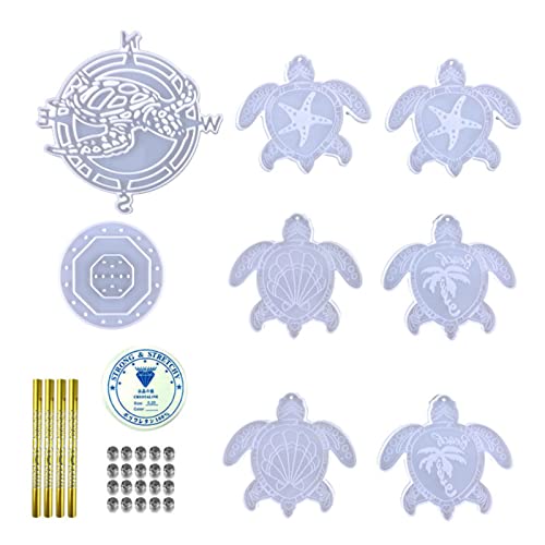 VOCUE 1 Set für Schildkrötenanhänger, Tropfenform für Schildkröte, Wohnzimmer, Wandanhänger, Dekoration, Silikon von VOCUE