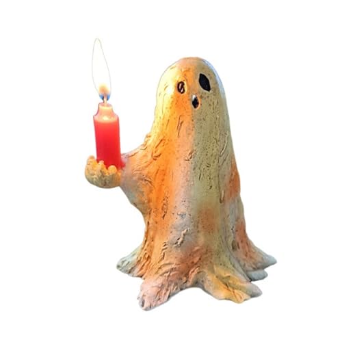 VOCUE Halloween Accessories Specter Resin Statue White Phantoms Sculpture for Indoor and Outdoor Decoration Party Supplies von VOCUE