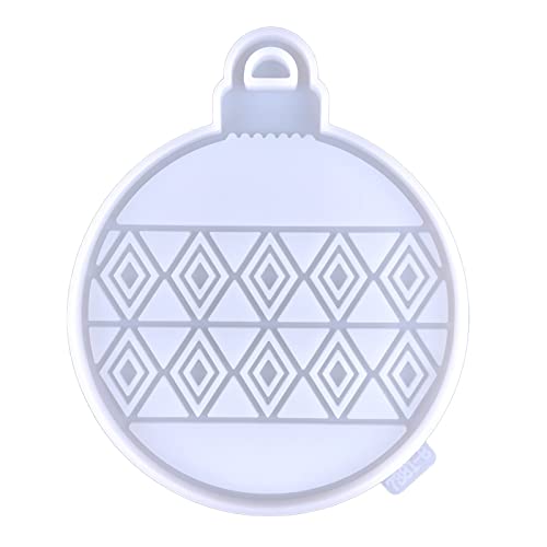 VOCUE Silikonform für Weihnachtsanhänger, rund, Weihnachtsbaumschmuck, Anhänger, Glühbirne, Schlüsselanhänger, für von VOCUE