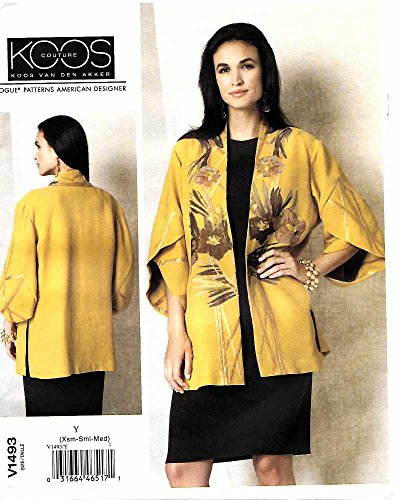 VOGUE PATTERNS Vogue Muster 1493 ZZ, Damenjacke, Größen LRG-XXL, Mehrfarbig, X XX-Large von Vogue Patterns