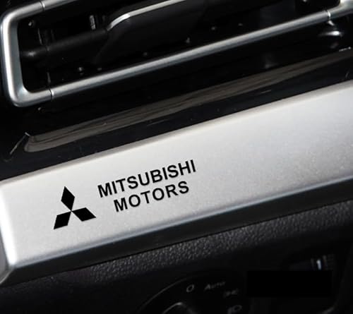 VOLBOZ 8 Stück Auto Emblem Aufkleber für Mitsubishi Eclipse Cross Airtrek ASX Outlander, Buchstaben Emblem Aufkleber, Auto Body Abzeichen Sticker, Logo Abzeichen Styling Dekorationsaufkleber,A von VOLBOZ