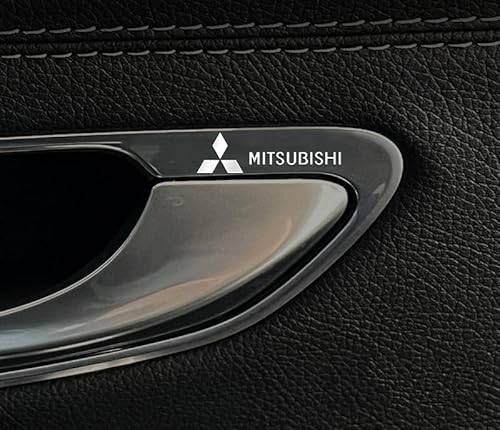 VOLBOZ 8 Stück Auto Emblem Aufkleber für Mitsubishi Eclipse Cross Airtrek ASX Outlander, Buchstaben Emblem Aufkleber, Auto Body Abzeichen Sticker, Logo Abzeichen Styling Dekorationsaufkleber,B von VOLBOZ