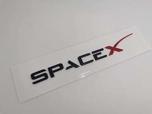 VOLBOZ Auto Emblem Aufkleber für Tesla Model 3/S/X/Y SPACEX, Buchstaben Emblem Aufkleber, Auto Body Abzeichen Sticker, Logo Abzeichen Styling Dekorationsaufkleber Zubehör,B von VOLBOZ