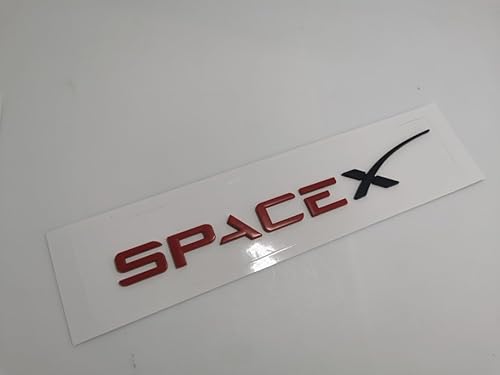 VOLBOZ Auto Emblem Aufkleber für Tesla Model 3/S/X/Y SPACEX, Buchstaben Emblem Aufkleber, Auto Body Abzeichen Sticker, Logo Abzeichen Styling Dekorationsaufkleber Zubehör,C von VOLBOZ