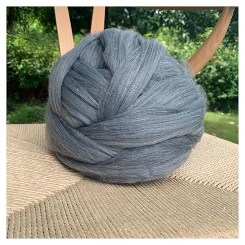 VONCYKI 1000 g DIY grobe Wolle, Handstrickdecke, Armstrickdecke, Kunstwolle, super grobe Wolle, Decke, Linie, grob (dunkles Khaki) von VONCYKI