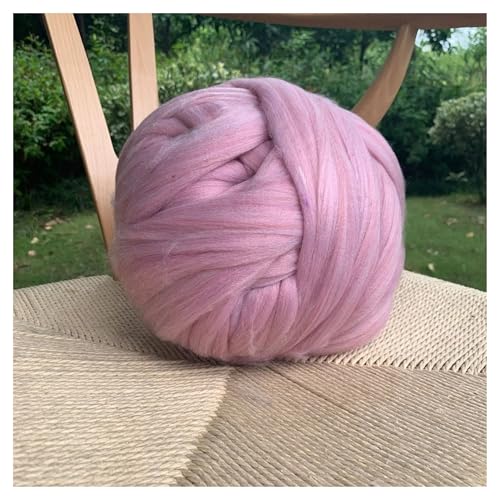 VONCYKI 1000 g grobe Wolle, Handstrickdecke, Armstrickdecke, Kunstwolle, super grobe Wolldecke, grob (Pflaume) von VONCYKI