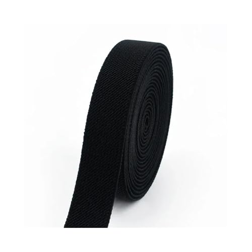 VONCYKI 3/5Meters 10-50mm Elastic Bands for Trousers Waist Rubber Band Stretch Webbing Tapes Belt DIY Underwear Clothes Sewing Accessory(Black,5METERS_25MM) von VONCYKI