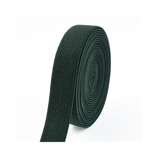 VONCYKI 3/5Meters 10-50mm Elastic Bands for Trousers Waist Rubber Band Stretch Webbing Tapes Belt DIY Underwear Clothes Sewing Accessory(DarkGreen,3METERS_20MM) von VONCYKI