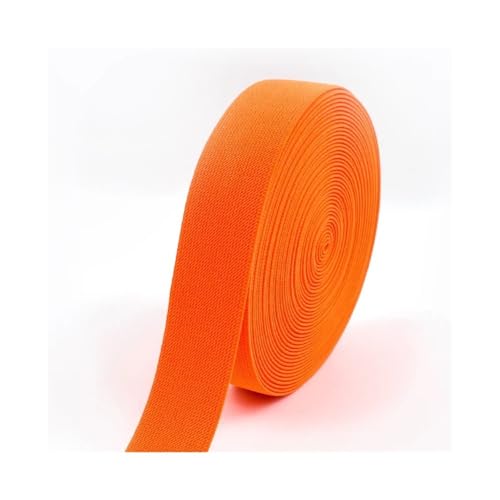 VONCYKI 3/5Meters 10-50mm Elastic Bands for Trousers Waist Rubber Band Stretch Webbing Tapes Belt DIY Underwear Clothes Sewing Accessory(FluorescentOrange,3METERS_50MM) von VONCYKI