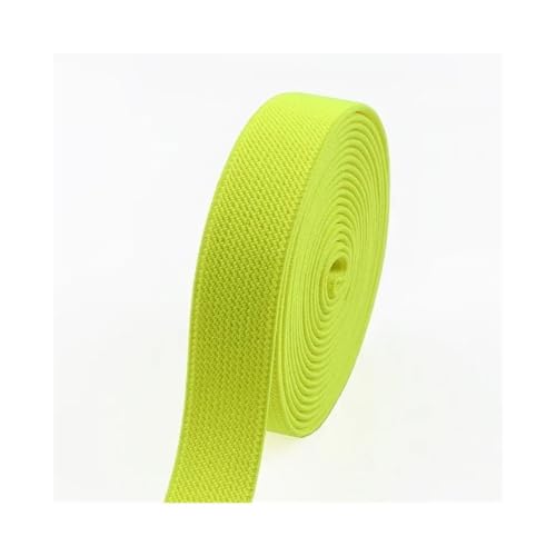 VONCYKI 3/5Meters 10-50mm Elastic Bands for Trousers Waist Rubber Band Stretch Webbing Tapes Belt DIY Underwear Clothes Sewing Accessory(FluorescentYellow,3METERS_25MM) von VONCYKI