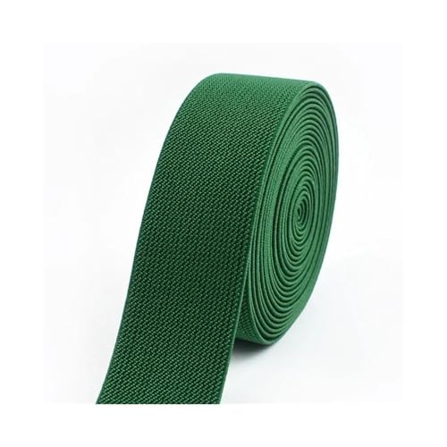 VONCYKI 3/5Meters 10-50mm Elastic Bands for Trousers Waist Rubber Band Stretch Webbing Tapes Belt DIY Underwear Clothes Sewing Accessory(Green,3METERS_38MM) von VONCYKI