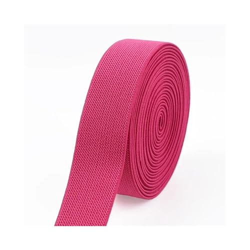 VONCYKI 3/5Meters 10-50mm Elastic Bands for Trousers Waist Rubber Band Stretch Webbing Tapes Belt DIY Underwear Clothes Sewing Accessory(HotPink,3METERS_50MM) von VONCYKI