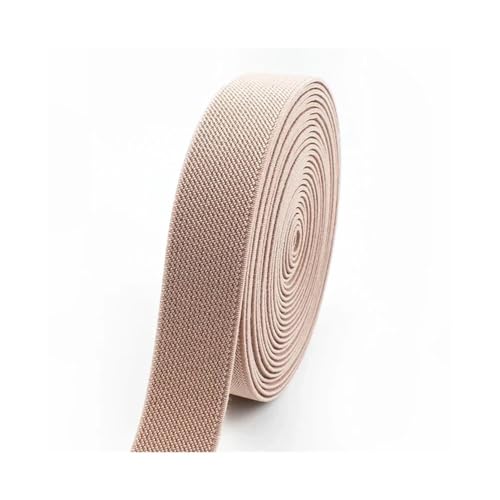 VONCYKI 3/5Meters 10-50mm Elastic Bands for Trousers Waist Rubber Band Stretch Webbing Tapes Belt DIY Underwear Clothes Sewing Accessory(Skin,3METERS_20MM) von VONCYKI