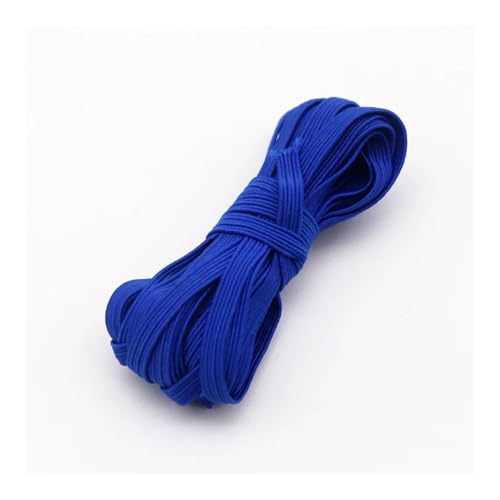 VONCYKI 5m 10m 20m 40m 90m Elastic Elastic Band 6mm Color Sewing Household Rubber Band Elastic Band Garment Sewing Accessories(Dark Blue,10 Meters) von VONCYKI