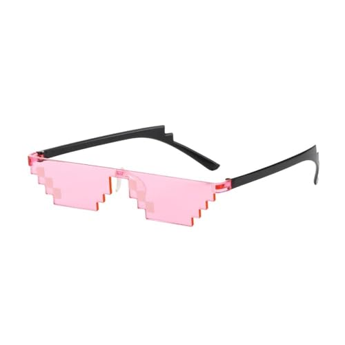 VONCYKI Mosaik-Sonnenbrille, Trick-Spielzeug, Thug Life Brille, Pixel, Schwarz, Mosaik, Sonnenbrille, coole Witze, lustiges Spielzeug (C1) von VONCYKI