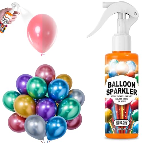 Ballonglanz-Spray, Ballonspray Glanz, hochglänzendes Glow-Spray für Latexballons, Ballonaufheller Polierer Spray lassen Ballons sofort funkeln von VONDER