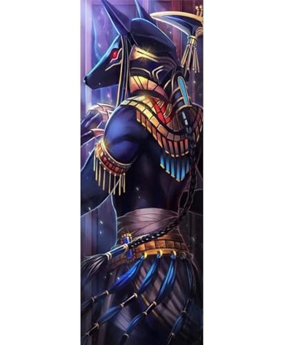 5D Diamond Painting Ägypten Anubis Diamond Painting Kinder/Erwachsene, DIY Diamant Painting Bilder Dimondpaintin, Malen Nach Zahlen Erwachsene Crystal Arts für Home Wanddekoration Gifts 120 X 40cm, 2N von VORSAK