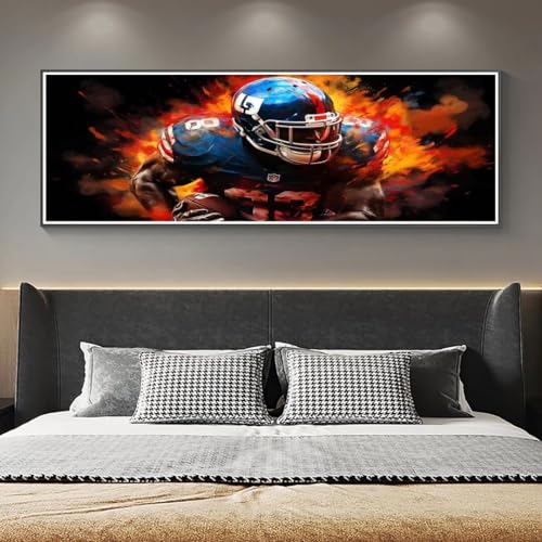 5D Diamond Painting Rugby Mensch Diamond Painting Kinder/Erwachsene, DIY Diamant Painting Bilder Dimondpaintin, Malen Nach Zahlen Erwachsene Crystal Arts für Home Wanddekoration Gifts 165 X 55cm, 185N von VORSAK