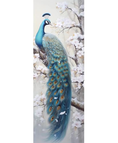 Baum Pfau Diamond Painting Erwachsene Groß xxl 180x60 cm, DIY Malen Nach Zahlen Erwachsene, 5D Diamant Painting Bilder Kinder, Diamond Painting Cross Stickerei Craft, für Wand Deko Aesthetic, 432M von VORSAK