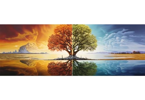 Baum des Lebens Diamond Painting Erwachsene Groß xxl 150x50cm, DIY Malen Nach Zahlen Erwachsene, 5D Diamant Painting Bilder Kinder, Diamond Painting Cross Stickerei Craft, Wand Deko Aesthetic, 421M von VORSAK