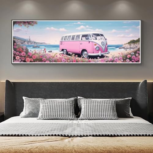 See Auto Diamond Painting Erwachsene Groß xxl 105x35cm, DIY Malen Nach Zahlen Erwachsene, 5D Diamant Painting Bilder Kinder, Diamond Painting Cross Stickerei Craft, Wand Deko Aesthetic Geschenke, 225M von VORSAK