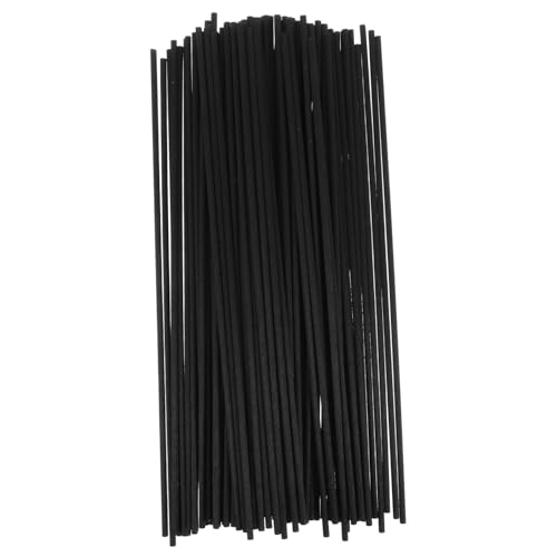 100St Aromatherapie-Stick rattanstäbchen duftstäbchen Aromadiffusor Duftstäbe Öldiffusoren Schwarze Diffusorstäbe Raumduft-Diffusor Öl-Diffusor-Sticks Duftöl Ballaststoff Black VOSAREA von VOSAREA