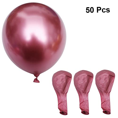 50 Stück Geburtstagsballon Ballons für Ballonbogen metallische rosa Luftballons Ballonsäulenständer-Kit the wedding party hochzeitsideen balloons Latexballon Hochzeitsballon Golden VOSAREA von VOSAREA