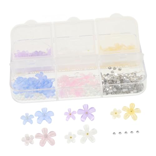 VOSAREA 1 Box Blumen-nagel-charms, 3d-blumen-nagelkunstzubehör, Frauen, Diy-nageldekorationen von VOSAREA